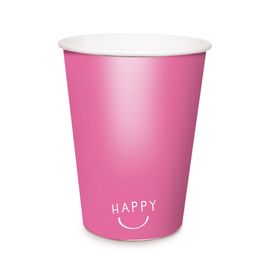 Copo De Papel Happy Moments Hot Pink