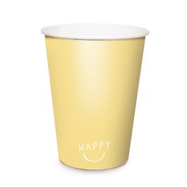 Copo De Papel Happy Moments Amarelo