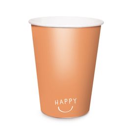 Copo De Papel Happy Moments Laranja