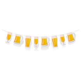 Faixa Decorativa Churrasco Amarelo/Branco C/1