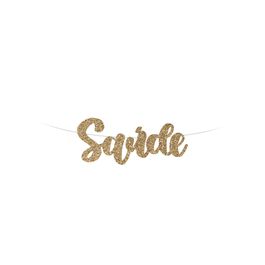Faixa Decorativa Lettering Glitter Saúde