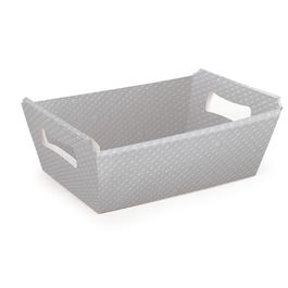 Cesta de Cartão Cristalino Prata