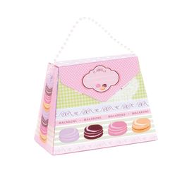 Caixa Maleta Macarons Rosa