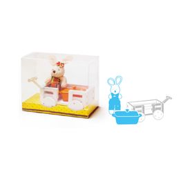 Caixa Plush Box Carriola Carriola Azul PT C/6