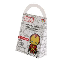 Kit Argila Leve para Modelar Homem de Ferro Colorido