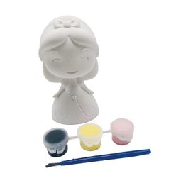Kit Pintura em Gesso Branca de Neve Colorido