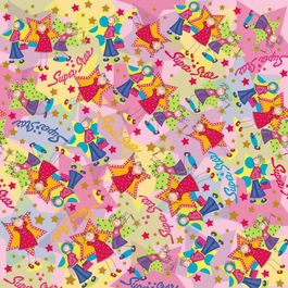 Saco para Presente Metal Super Star Rosa