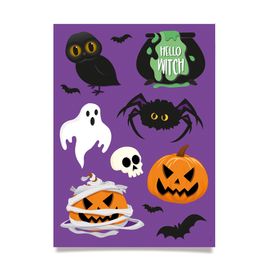 Cartela Adesiva Halloween