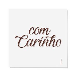 Cartela Transfer para Tecido com Carinho Marrom JG C/2