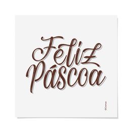 Cartela Transfer para Tecido Feliz Pascoa Marrom JG C/2