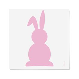 Cartela Transfer para Tecido Silhueta Coelho Rosa JG C/2