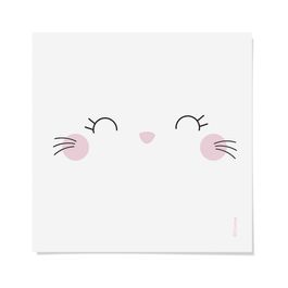 Cartela Transfer para Tecido Carinha de Coelho Branco JG C/2