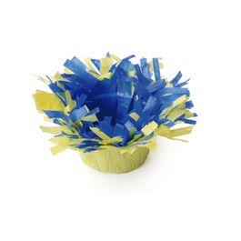 Forminha para Bala de Coco Liso Amarelo/Azul PT C/40