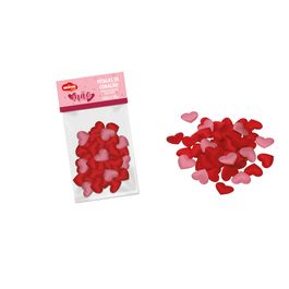 Confete Petala Coração Mães Branco / Vermelho / Rosa