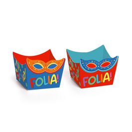 Forminha Cachepot Carnaval Composê Colorido