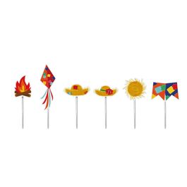 Pick Decorativo Arraiá 2 Colorido