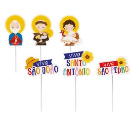 Pick Decorativo Viva São João Sortido Colorido