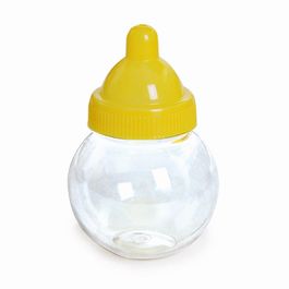 Acrílico Mini Mamadeira Liso Amarelo
