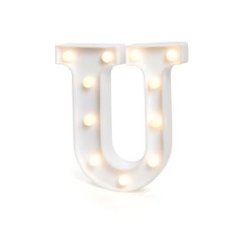Luminoso Letra com Led Letra U Branco C/1