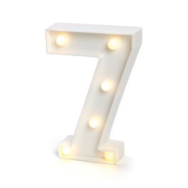 Luminoso Numérico com Led N.º 7 Branco C/1