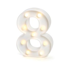 Luminoso Numérico com Led N.º 8 Branco C/1