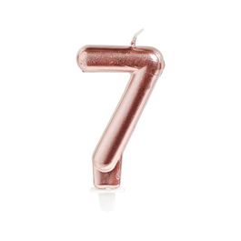 Vela Numérica Perolizado N.º 7 Rose