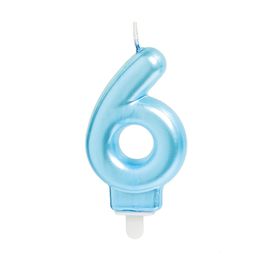 Vela Numérica Perolizado N.º 6 Azul