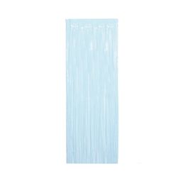 Cortina Decorativa Liso Azul