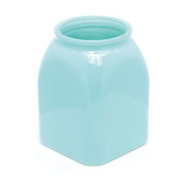 Vaso Decorativo Quadrado Liso Azul