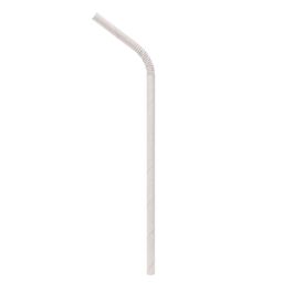 Canudo De Papel Liso Branco