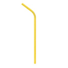 Canudo De Papel Liso Amarelo