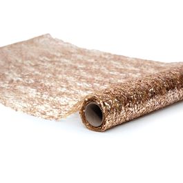 Caminho De Mesa Liso Rose Gold
