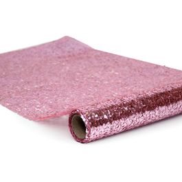 Caminho De Mesa Liso Rosa Pink