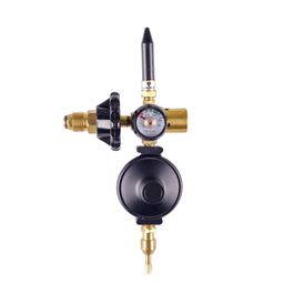 Inflador Regulador Liso Cobre / Preto