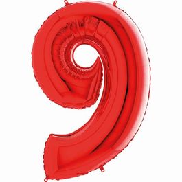 Metalizado Número N.º 9 Vermelho