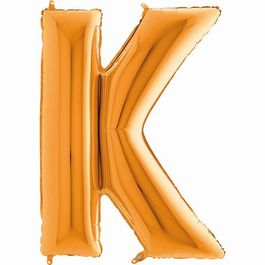 Metalizado Letra K Ouro