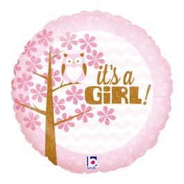 Metalizado Redondo Its Girl Rosa / Branco