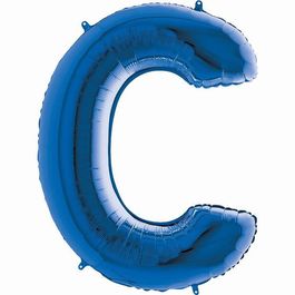 Metalizado Letra C Azul