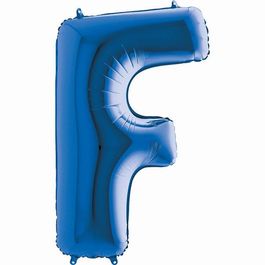 Metalizado Letra F Azul