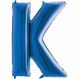 Metalizado Letra K Azul