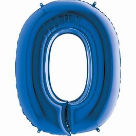 Metalizado Letra O Azul