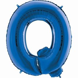 Metalizado Letra Q Azul