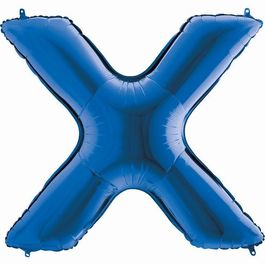 Metalizado Letra X Azul