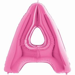 Metalizado Letra A Pink