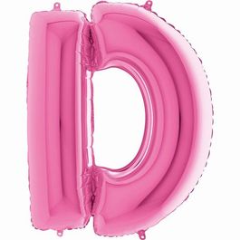 Metalizado Letra D Pink