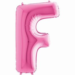 Metalizado Letra F Pink