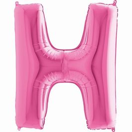 Metalizado Letra H Pink