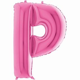 Metalizado Letra P Pink