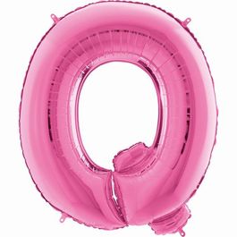 Metalizado Letra Q Pink