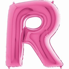 Metalizado Letra R Pink